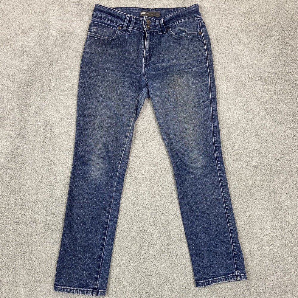Levis‎ Mid Rise Skinny Jeans Womens 29 Medium Wash Blue Denim Pants S40178 AD